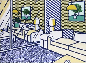 Blue Floor by Roy Lichtenstein
