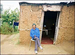 Cikizwa in her garden