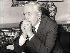 Harold Wilson in his study