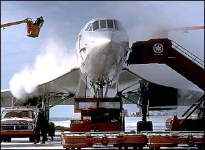 British Airways Concorde (G-BOAC) at Ottawa, Canada, January 1989, by Steve Evans from Ontario, Canada