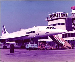 Concorde in Cardiff 1977