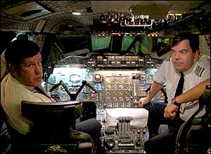 Cockpit of Concorde BA 0002 on the tarmac at Heathrow, by Andrew Walker