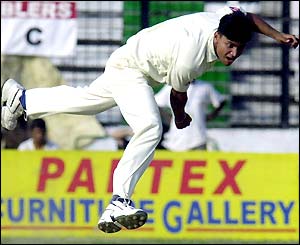 Mashrafe Mortaza bowls against England