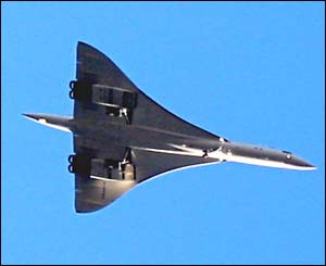 Concorde approaching Heathrow