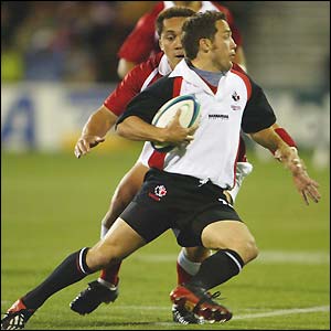 Canadian wing Sean Fauth runs with the ball