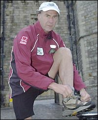 Ralph Fiennes embarks on the fifth leg of his marathon challenge