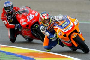 Nieto and Baldolini in first qualifying for the 250cc Moto GP race