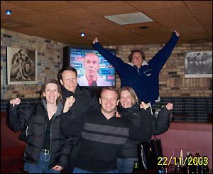 Ex-pats in Calgary, Canada celebrate England's win