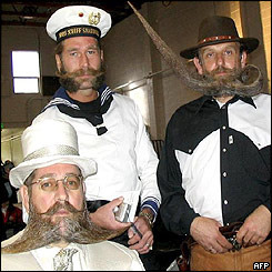 (Left to right) Ulli Mathes, Uwe H Wankmuller and Fritz Schadel, all of Mannheim, Germany