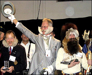 Winners (l-r): First runner-up for Overall Grand Champion, Alf Jarrald of London, England; Overall Grand Champion Karl Heinz Hille of Berlin, Germany; 2nd runner-up Dave Traver of Anchorage, Alaska