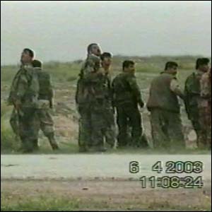 BBC footage of a friendly fire incident in Iraq