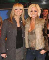 Atomic Kittens Liz McLarnon and Jenny Frost 