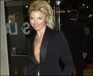 Socialite Tamara Beckwith was one of the few premi�re regulars to attend