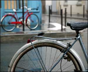 Bicycles on the street