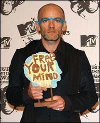 REM's Michael Stipe delivers his message