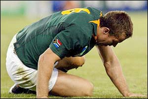Defeat is hard to take for South African captain Corne Krige 