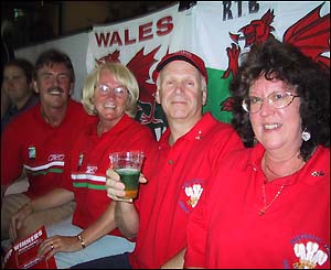 Wales fans sample the local culture