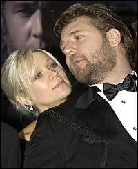 Russell Crowe and Danielle Spencer