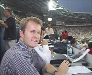 Our man down under Bryn Palmer sits in the press box at the semi-final