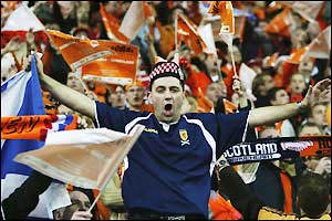 The Scotland fans are in fine voice