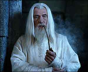 Ian McKellen as Gandalf in Return Of The King