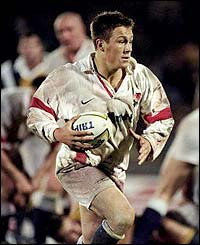 18-year-old Jonny Wilkinson leads a rare England attack against Australia in June 1998