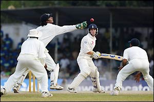 England's Chris Read in action