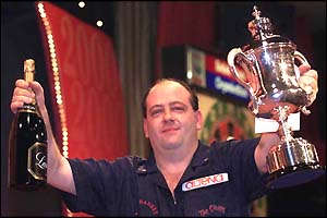 Ted Hankey is all smiles after winning in 2000