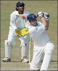 England's Andrew Flintoff 