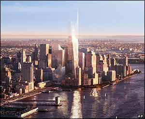 Artist's impression of Freedom Tower