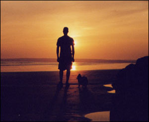 This picture was taken on Cefn Sidan beach after a warm day's relaxation under the Welsh sun (Luke Halpin)
