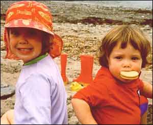 Julie Allen took this shot of her daughters on the beach in Aberfforest Bay, near Newport, Pembrokeshire