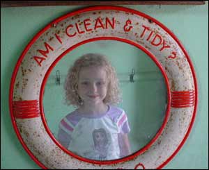 Kevin Smith took this reflection of his daughter Claire at the Museum of Welsh Life near Cardiff