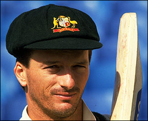 Steve Waugh pictured in 1989, when he scored his first Test century