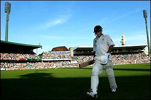 Steve Waugh is out after being caught