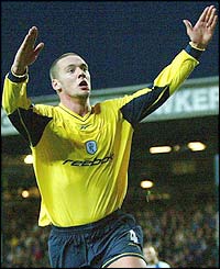 Kevin Nolan celebrates scoring Bolton's winner