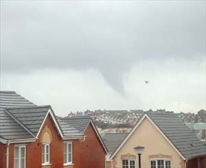 Keely Blackmore saw the tornado from Barry waterfront 