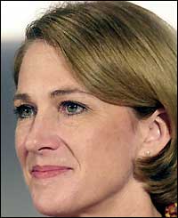 Bid chairman Barbara Cassani gives her speech at the launch of the London Olympic bid