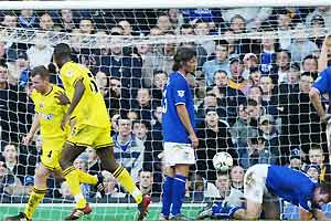 Graham Stuart (left) scored Charlton's winner against Everton