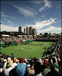 Greg Rusedski tries to put his recent troubles behind him as he takes on Albert Costa in round one