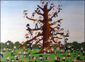 Photo of Zoe's painting 'The Tree of Knowledge'