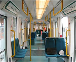 Tram interior