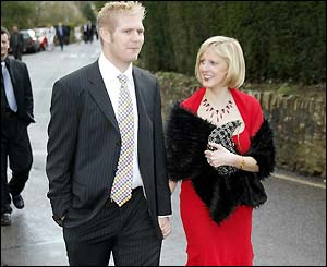 Matthew Hoggard and his fiancee Sarah 