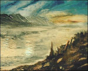 Sea Mist across the Straits by Karen Jones