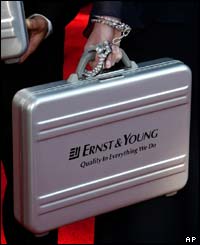 The list of winners arrived safely locked in a briefcase.