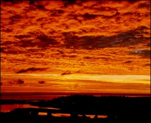 Sunrise over Bristol Channel from Barry (John Goodrich)