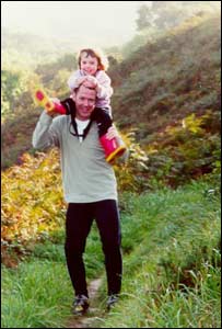 Dave and daughter Georgia walking on the Pembrokeshire Coastal Path (Julie Allen)