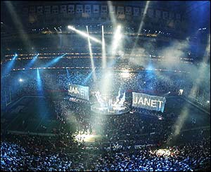 The half-time show kicks off in Houston