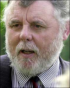 Terry Waite at former Archbishop of Canterbury Robert Runcie's funeral in 2000