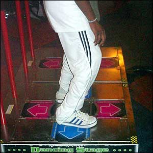 Stepping on the arrows